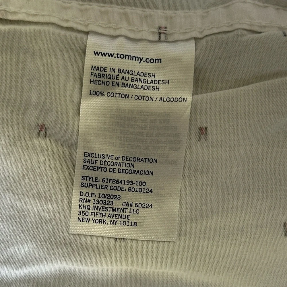 Tommy Hilfiger White Casual Button Down Shirt - Picture 8 of 8